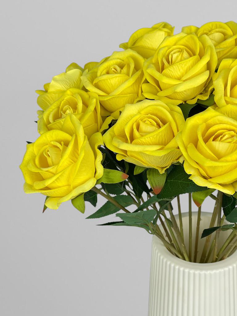 Роза на стебле 51 см Ярко-желтый (К02082) - фото 6