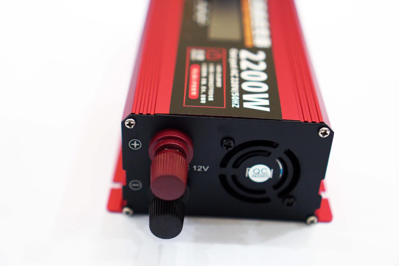 Автомобильный инвертор ERYUAN с чистой синусоидой и вольтметром 2200W DC/AC 12V-220V (17895045) - фото 5 Автомобильный инвертор ERYUAN с чистой синусоидой и вольтметром 2200W DC/AC 12V-220V (17895045) - фото 5