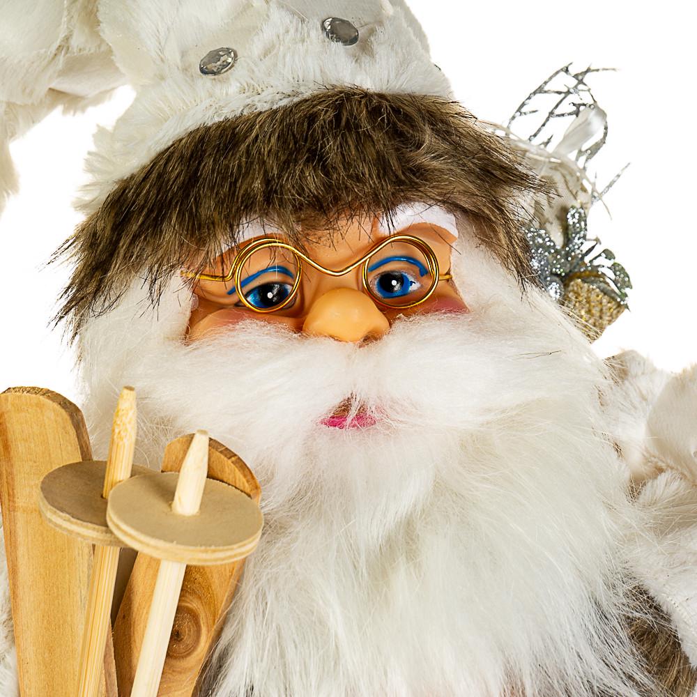 Фигурка декоративная Lefard Санта Клаус с лыжами 45 см (046NC) - фото 2
