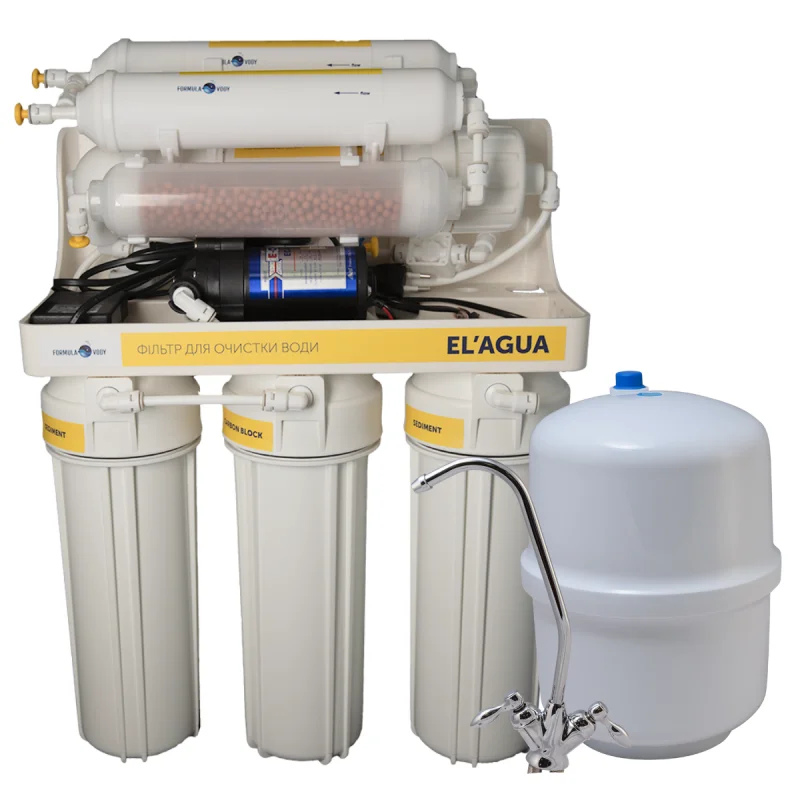Система обратного осмоса Formula Vody EL'AGUA 7 с помпой (28764133)