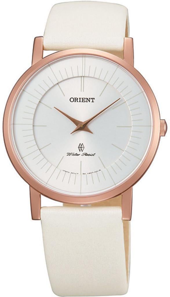 Наручний годинник жіночий Orient Quartz FUA07003W0 з сталевим корпусом/сапфіровим склом WR 30 м Білий (3141465262)