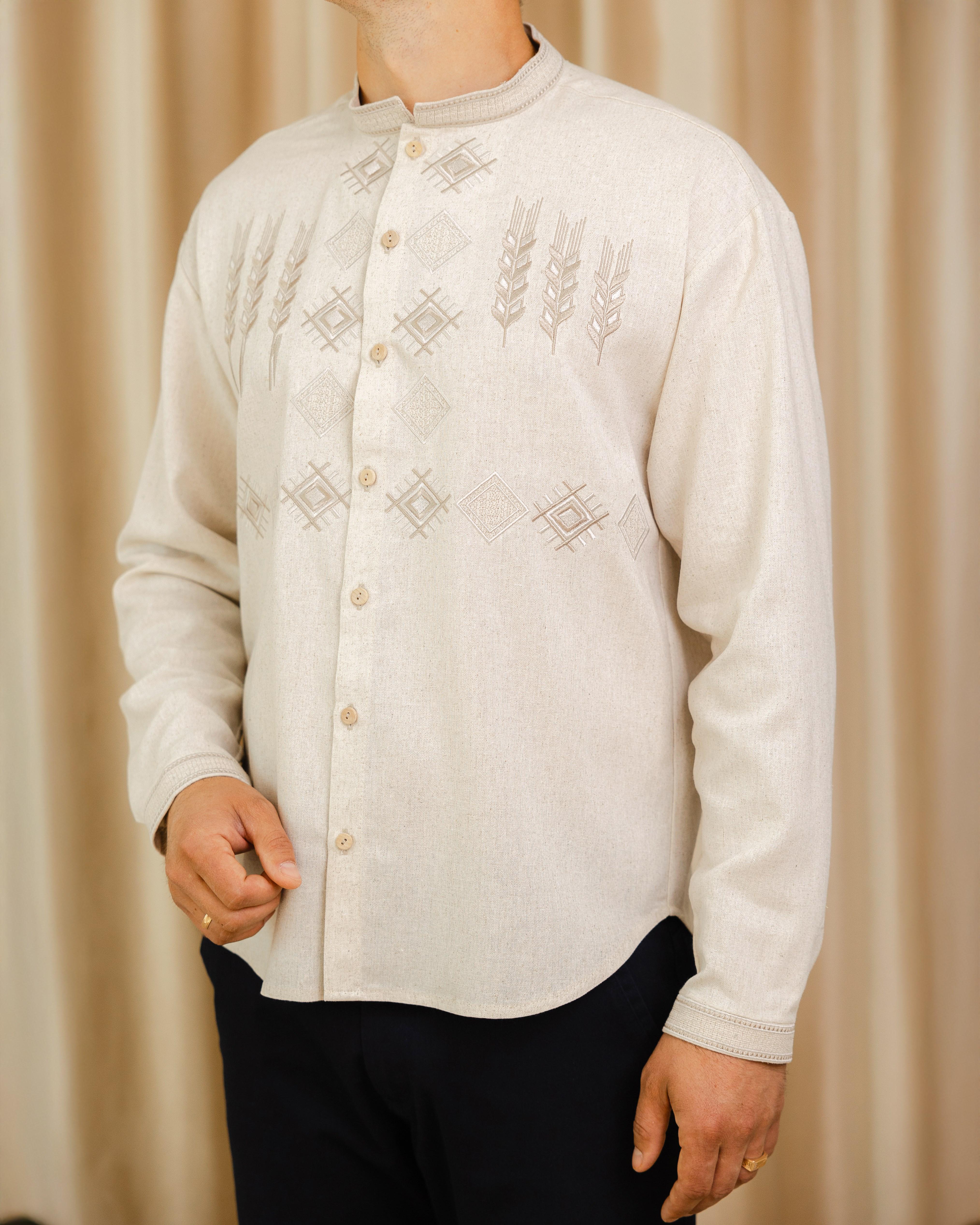 Рубашка мужская Колос с вышивкой 3XL (0002229-XXXL) - фото 8 Рубашка мужская Колос с вышивкой 3XL (0002229-XXXL) - фото 8