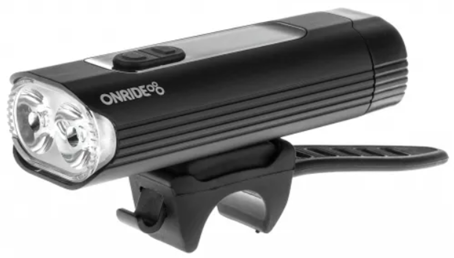 Фара велосипедная GREY`S LED MicroUSB 1000 Люмен 4800mAh 3.7V 2*18650 IPX4 черный