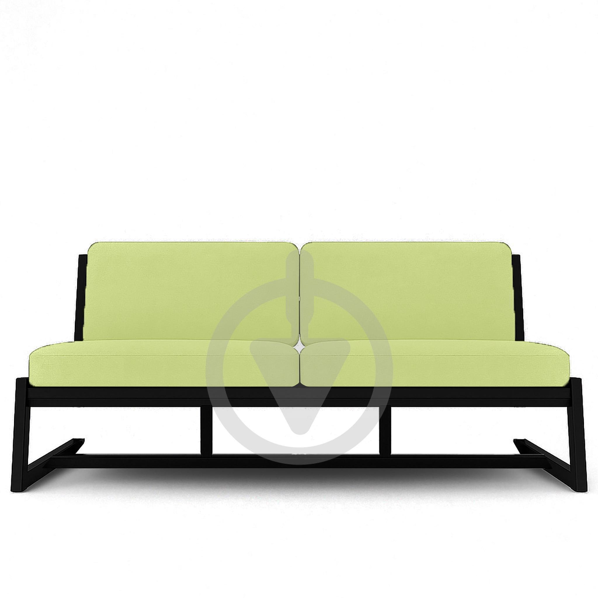 Диван металлический AVVS Атлас лофт велюр 156 см Салатовый - фото 2 Диван металлический AVVS Атлас лофт велюр 156 см Салатовый - фото 2
