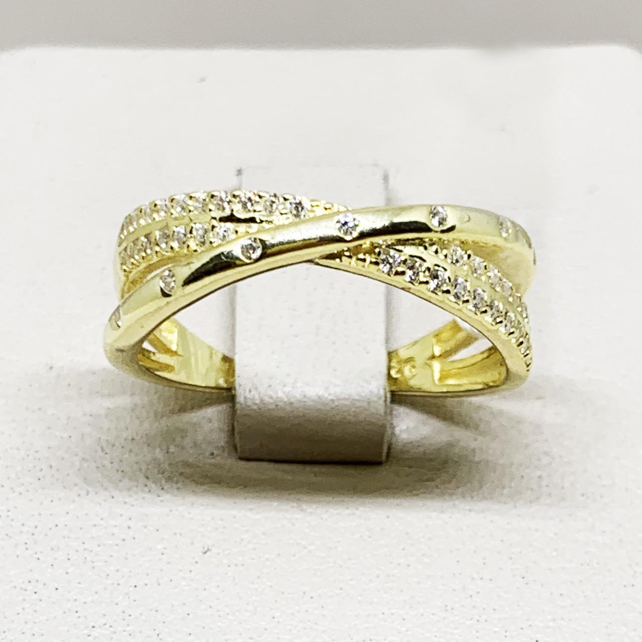 Кольцо серебряное с кубическим цирконием р. 18-20 2,15 г (1717066411)