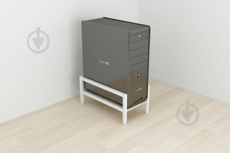 Підставка для системного блоку Ferrum-decor Нікі 21x24x45 Білий ДСП Шервуд 16мм (NIK0009) - фото 3