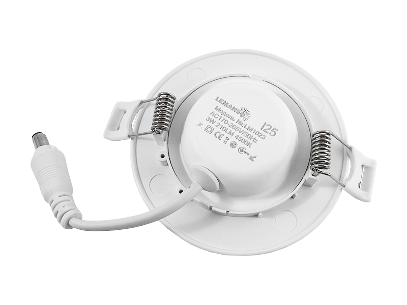 Світильник світлодіодний врізний Lemanso LM1023 Комфорт DownLight 3W 120Lm 4500K круглий (7788) - фото 3