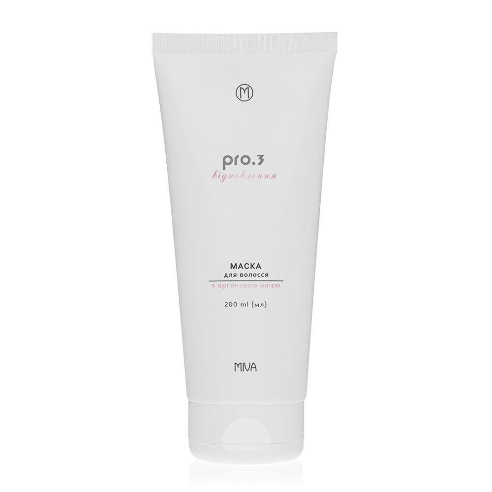 Маска MIVA PRO с кератином и маслами аргана и льна 200 мл (24902910)