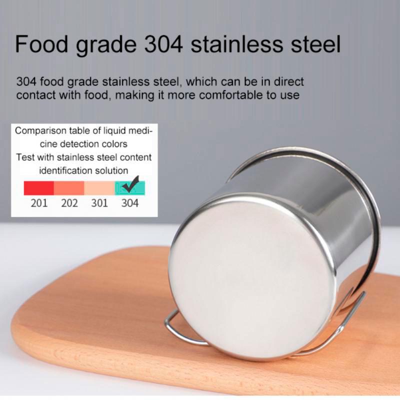 Чашка з нержавіючої сталі зі складними ручками 350 мл Сріблястий (1009641-Silver) - фото 3