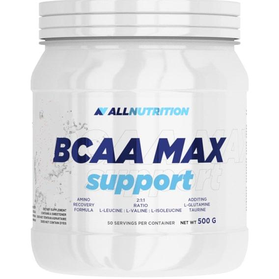 Амінокислота BCAA для спорту All Nutrition BCAA Max Support 500 г 50 порцій Lemon