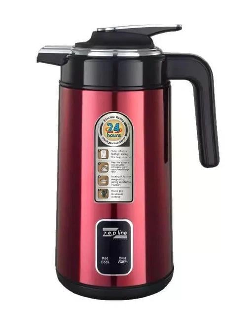 Чайник термос електричний Zepline ZP123 з показниками температури 3 л 2200 Вт Бордовий