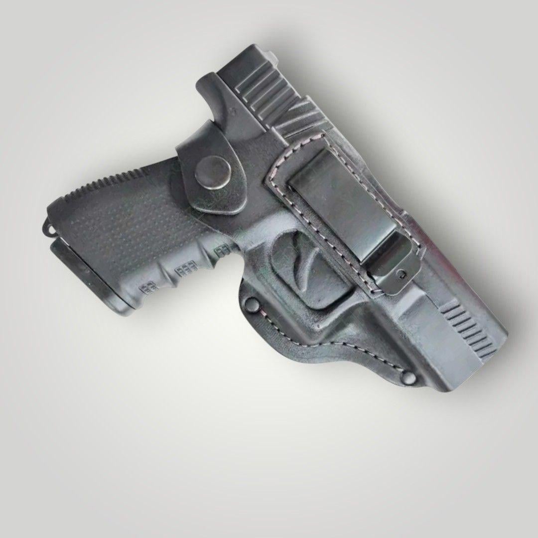 Кобура поясная кожаная Glock 17 со скобой Кобура поясная кожаная Glock 17 со скобой