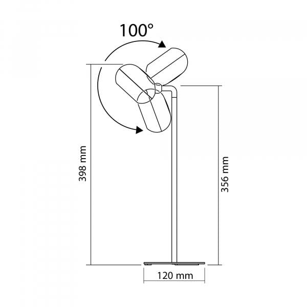 Лампа настольная Videx VLE-TF18W 3W 3000-5500K с аккумулятором Белый (29013362) - фото 10