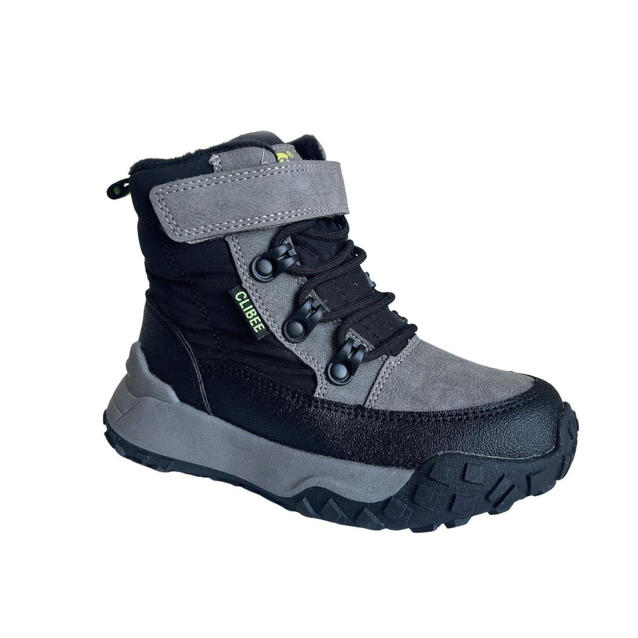 Черевики зимові для хлопчиків Clibee HB343G/27 р. 27 Сірий