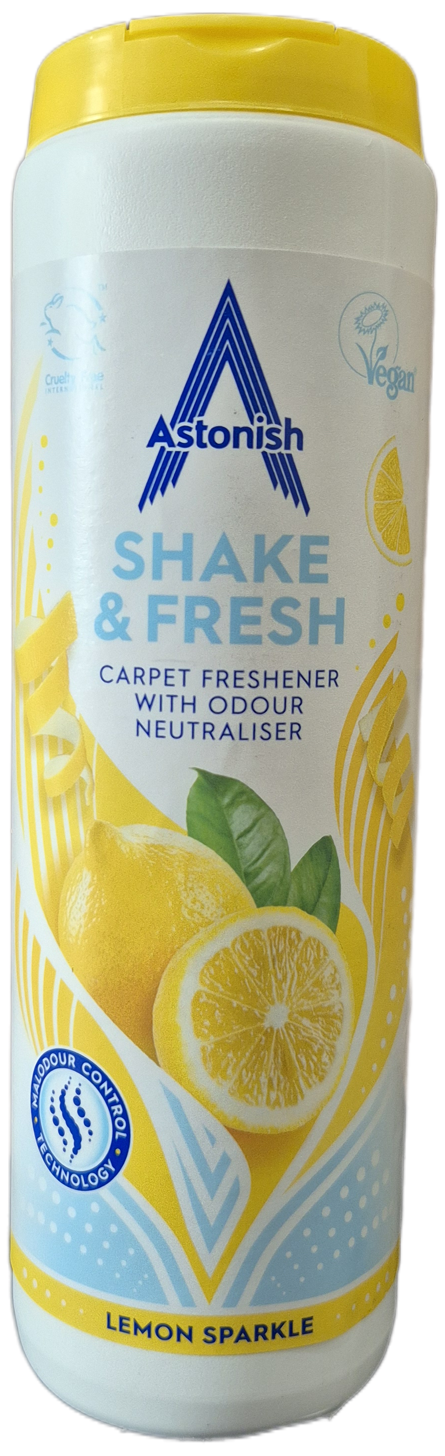 Освежитель ковров сухой Astonish Shake & Fresh с ароматом лимона 350 г (32563915)