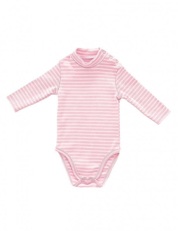 Боди-гольф для девочки Smil 102758 полоска 68 см Розовый