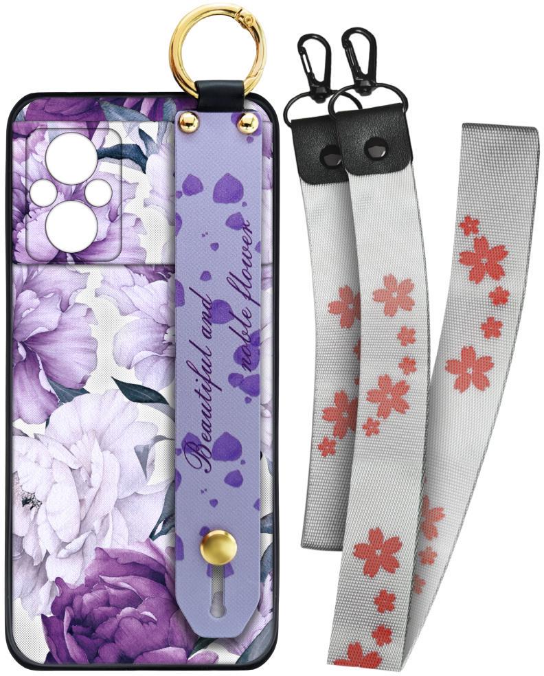 Чехол SHLab Xiaomi Poco M5 Beautiful Flower + два ремешка с карабином (32169)