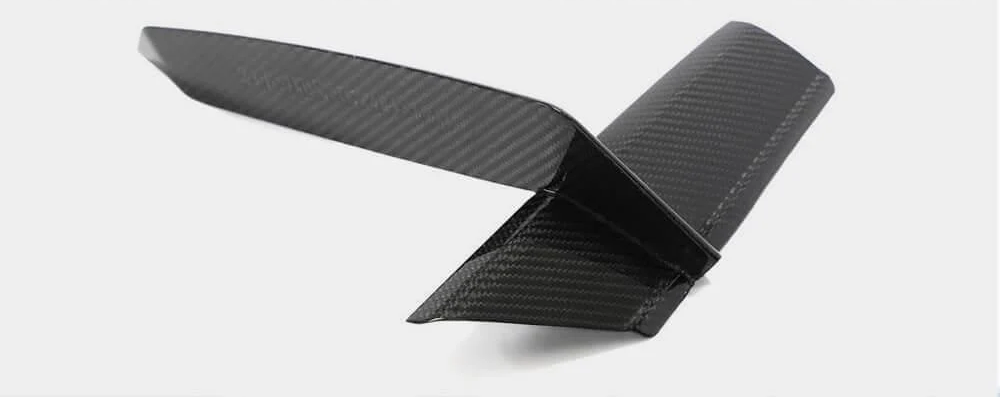 Накладки на вентиляционные отверстия переднего бампера DDCarbon V1 для RS7 2018-2022/Audi A7 2018- гг. карбон (132970)