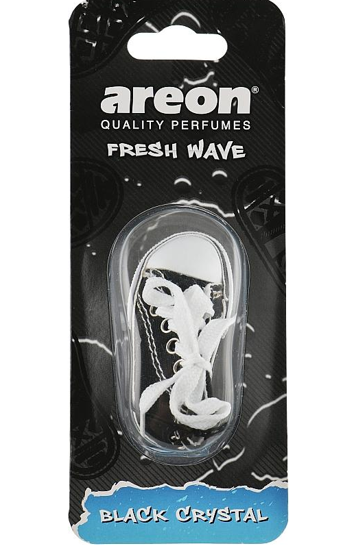 Ароматизатор Areon Fresh Wave подвеска Черный кристалл кеды (77222)
