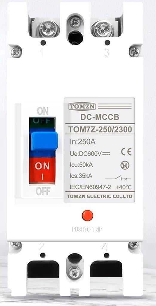 Вимикач постійного струму TOMZN двополюсний автоматичний DC 100 А великий під болтове підключення до 600 В (101658503) - фото 4 Вимикач постійного струму TOMZN двополюсний автоматичний DC 100 А великий під болтове підключення до 600 В (101658503) - фото 4