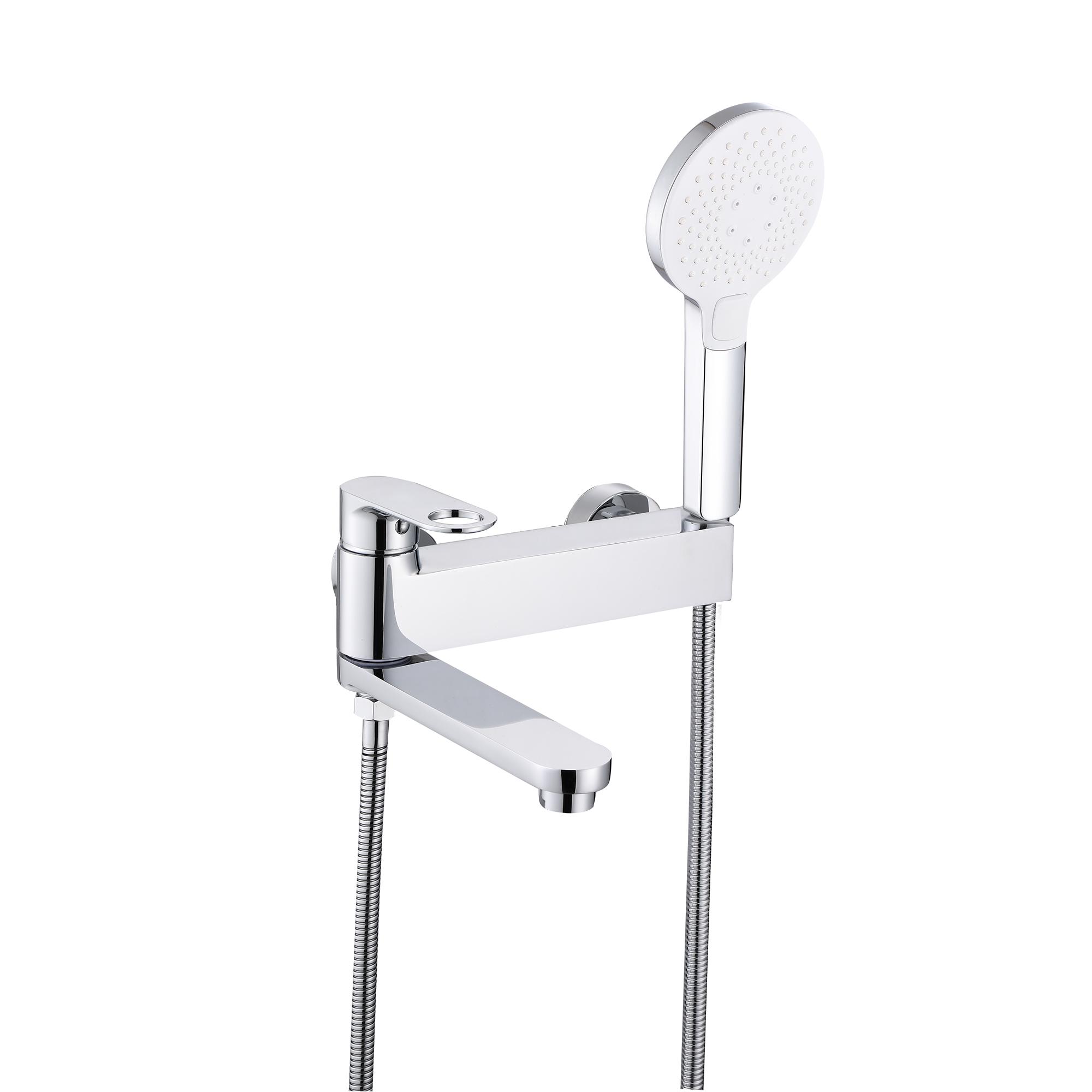 Смеситель для ванны с поворотным изливом Jay с душевым гарнитуром Хром (SD00051666-VS)