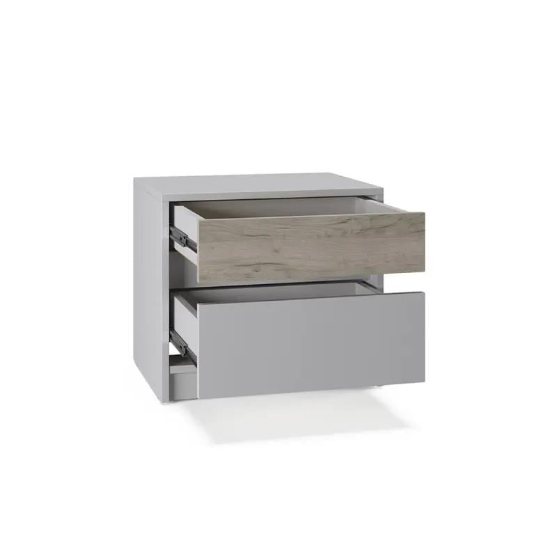 Тумба прикроватная Эверест Стайл 500 50,2х39х44,2 см Кашемир/Серый (071160)