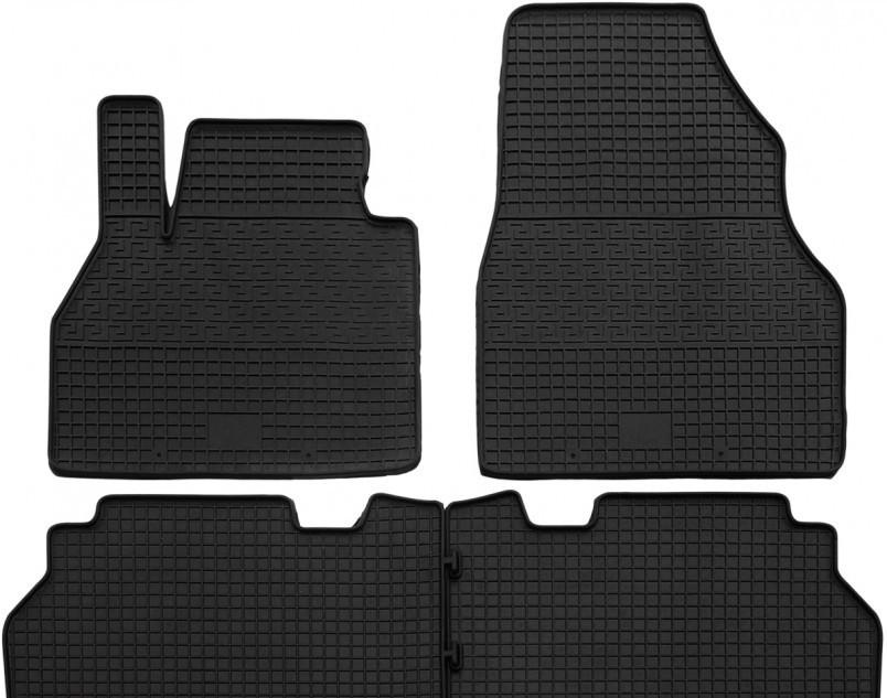 Коврики резиновые Renault Kangoo 08-/Mercedes-Benz Citan 12- с бортом 4 шт. (37863)