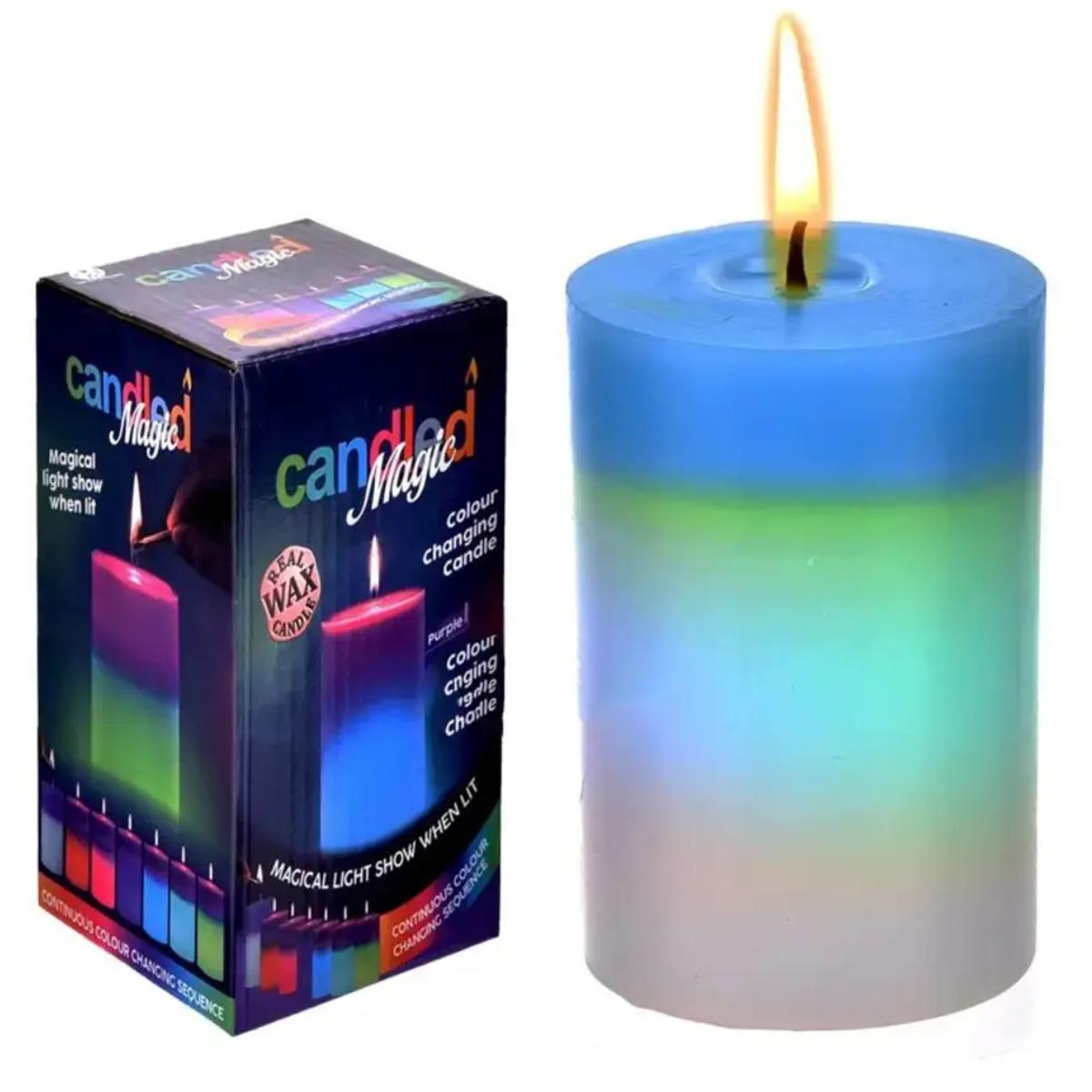 Свеча восковая с подсветкой Candled Magic 7 Color - фото 4