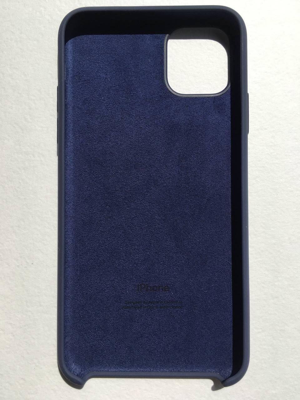 Чохол оригінальний силіконовий Silicone Case MWYW2ZM/A для Apple Iphone 11 Pro Max (6.5") Midnight Blue - фото 4