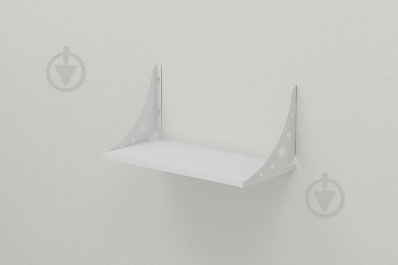 Полка настенная Ferrum-decor Ханди 2 240x600x240 металл Белый ДСП Белое 16 мм (XND0029)