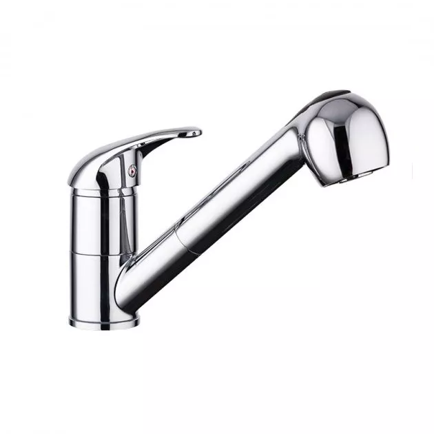 Смеситель для кухни Frap F6002-B с выдвижным изливом Хром Смеситель для кухни Frap F6002-B с выдвижным изливом Хром