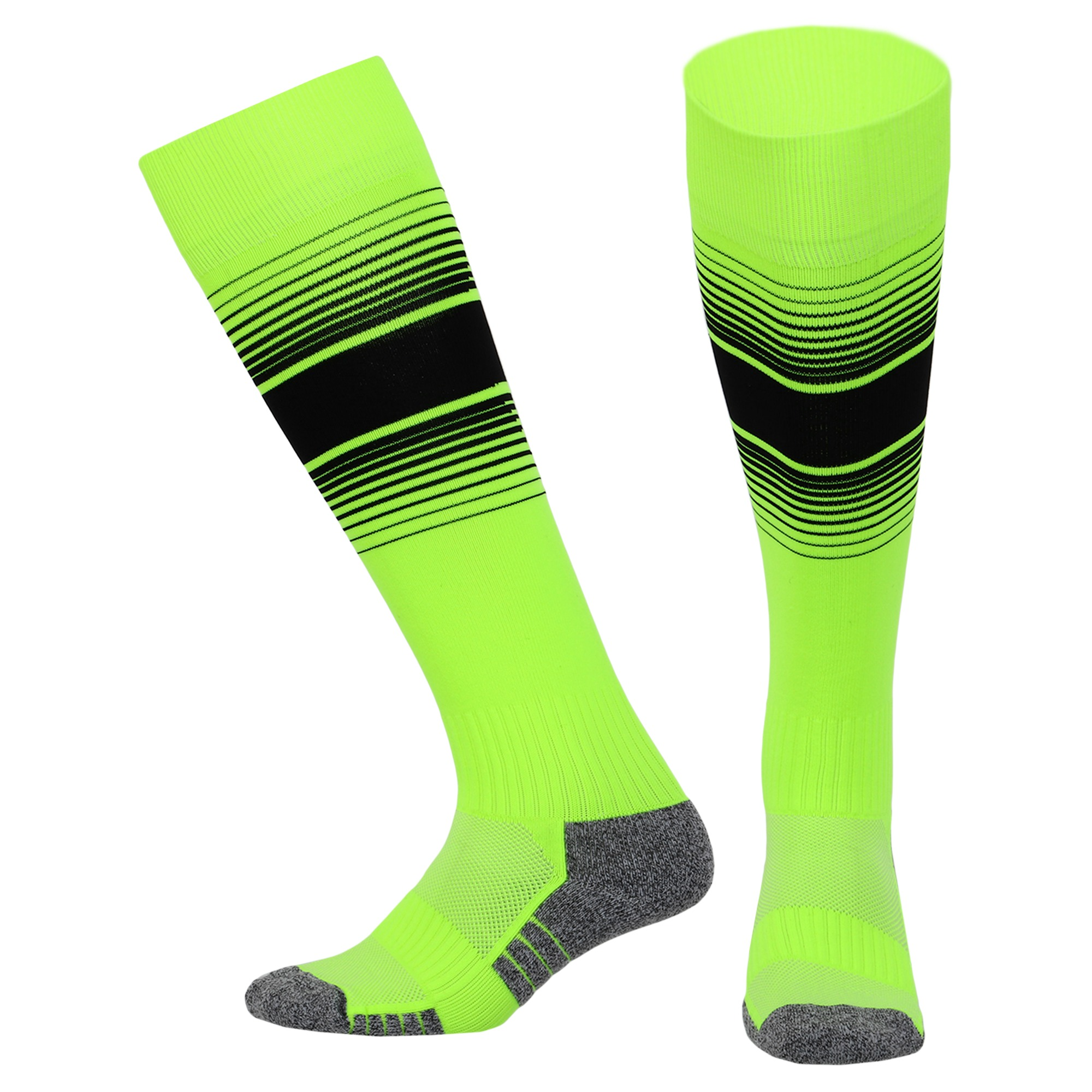 Гетры футбольные укрепленная стопа р. 39-44 Ярко-салатовый неон (208-651-1401)