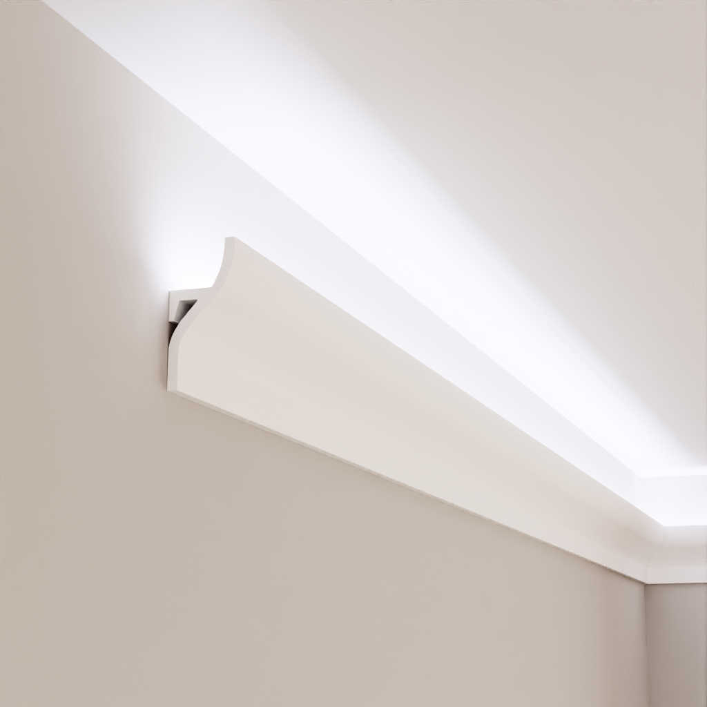 Карниз дюрополимерный Grand Decor KH 906 для LED освещения 52x24x2000 мм (25400394)