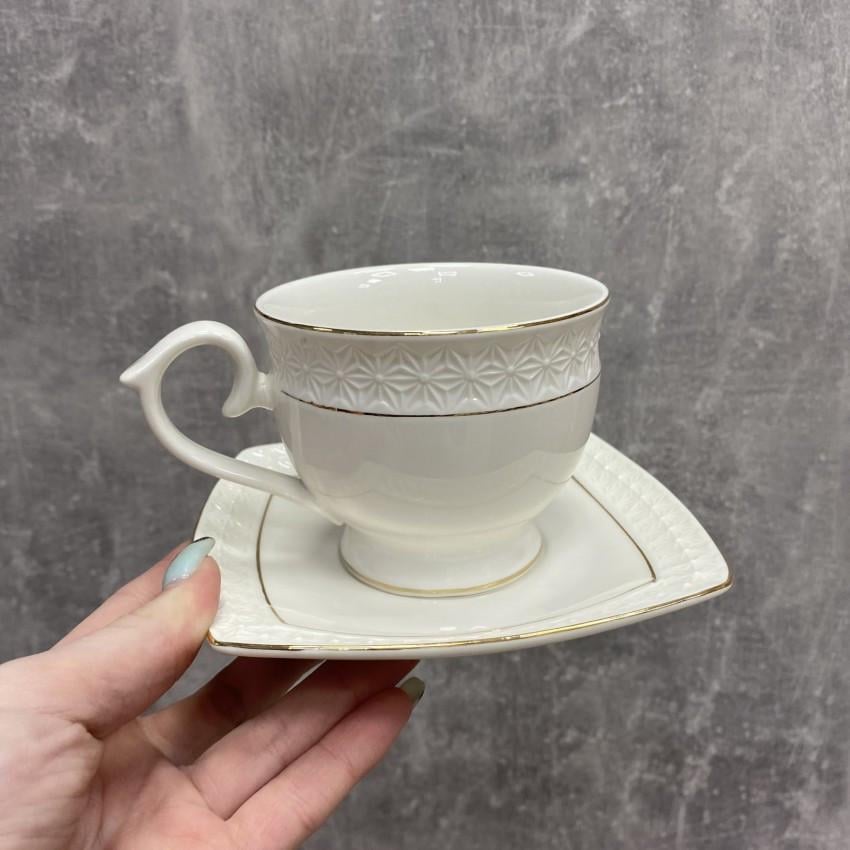 Чашка з блюдцем Interos 506707-A-90 Снігова королева 90 мл - фото 4 Чашка з блюдцем Interos 506707-A-90 Снігова королева 90 мл - фото 4