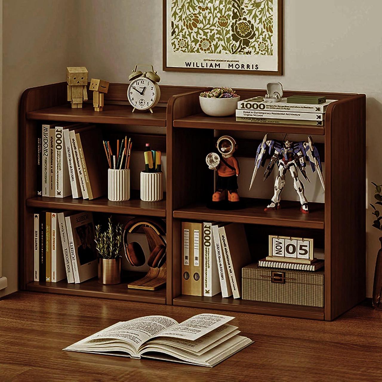 Полка-надстройка настольная из дерева Инделия терракот (АКД-018832)