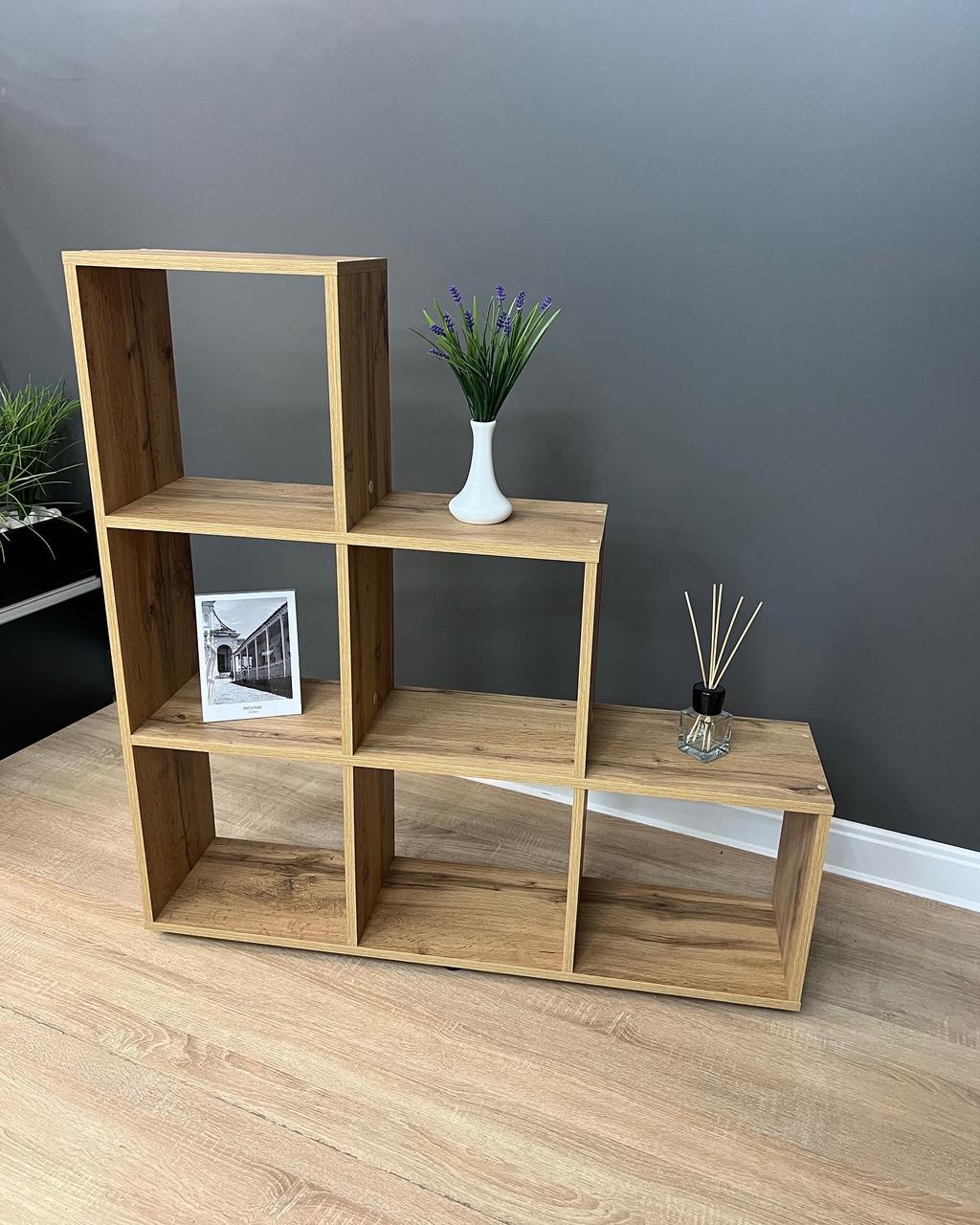 Стелаж на 6 комірок А-2 Дуб Аппалачі 1055х1080х252 мм - фото 5