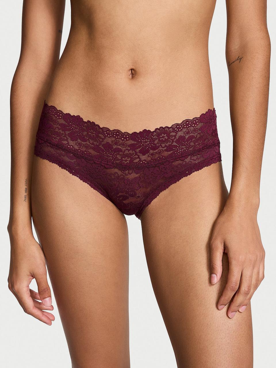 Трусики женские Victoria's Secret Wink Hiphugger XL Бордовый (34312955164360)