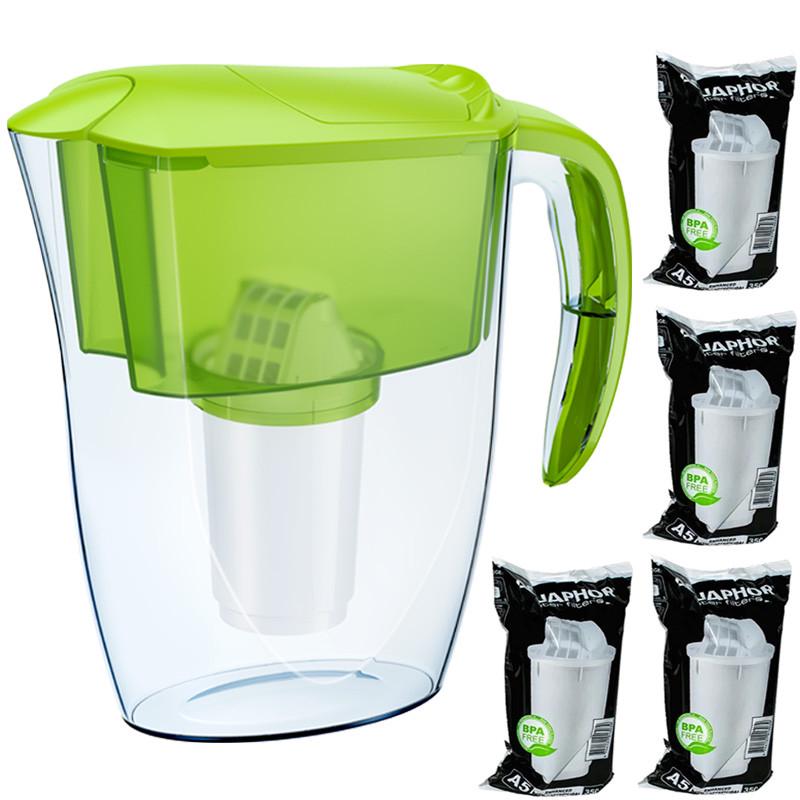 Фильтр-кувшин Аквафор Смайл четыри модуля A5 Лимонный (2294510653)