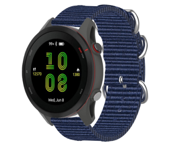 Ремешок Nylon для смарт-часов Garmin Forerunner 165 20 мм Синий (50999) Ремешок Nylon для смарт-часов Garmin Forerunner 165 20 мм Синий (50999)