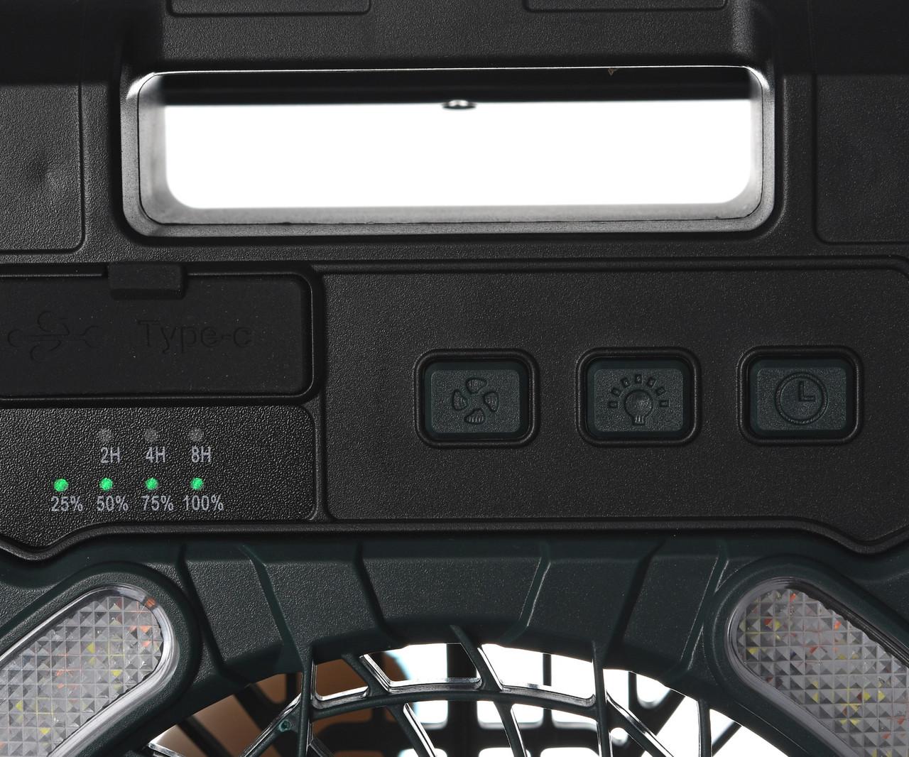 Вентилятор кемпінговий Forrest Camper Camping Solar Fan із сонячними панелями (2784970478) - фото 6