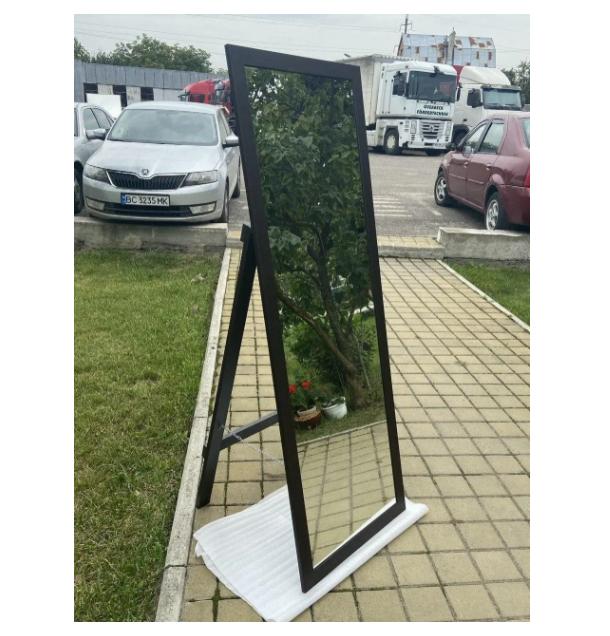 Напольное зеркало 1800 в прямой раме на ножке 1500х800 мм Черный (29358434) - фото 8 Напольное зеркало 1800 в прямой раме на ножке 1500х800 мм Черный (29358434) - фото 8
