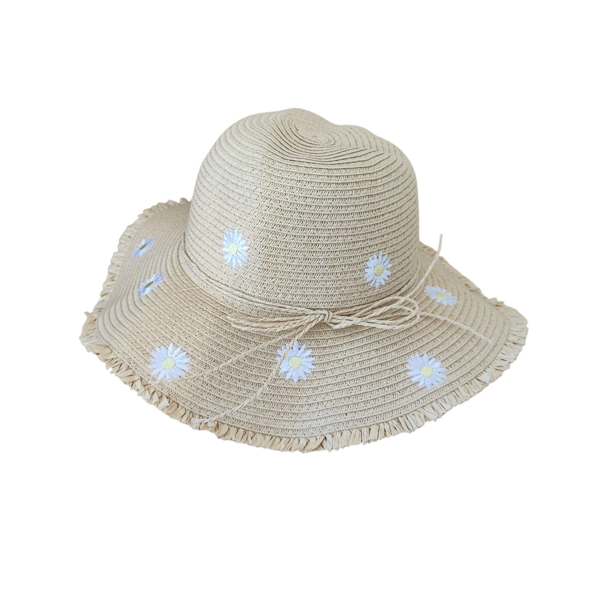 Капелюх дитячий для дівчинки H&M 52 см Бежевий (250313097A)