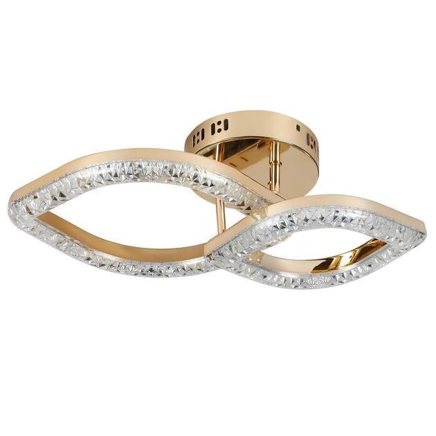 LED-люстра потолочная Sirius с акриловыми плафонами 3000/6500К IP20 G 2721/1+1 GD 48W Золотой (28685989)