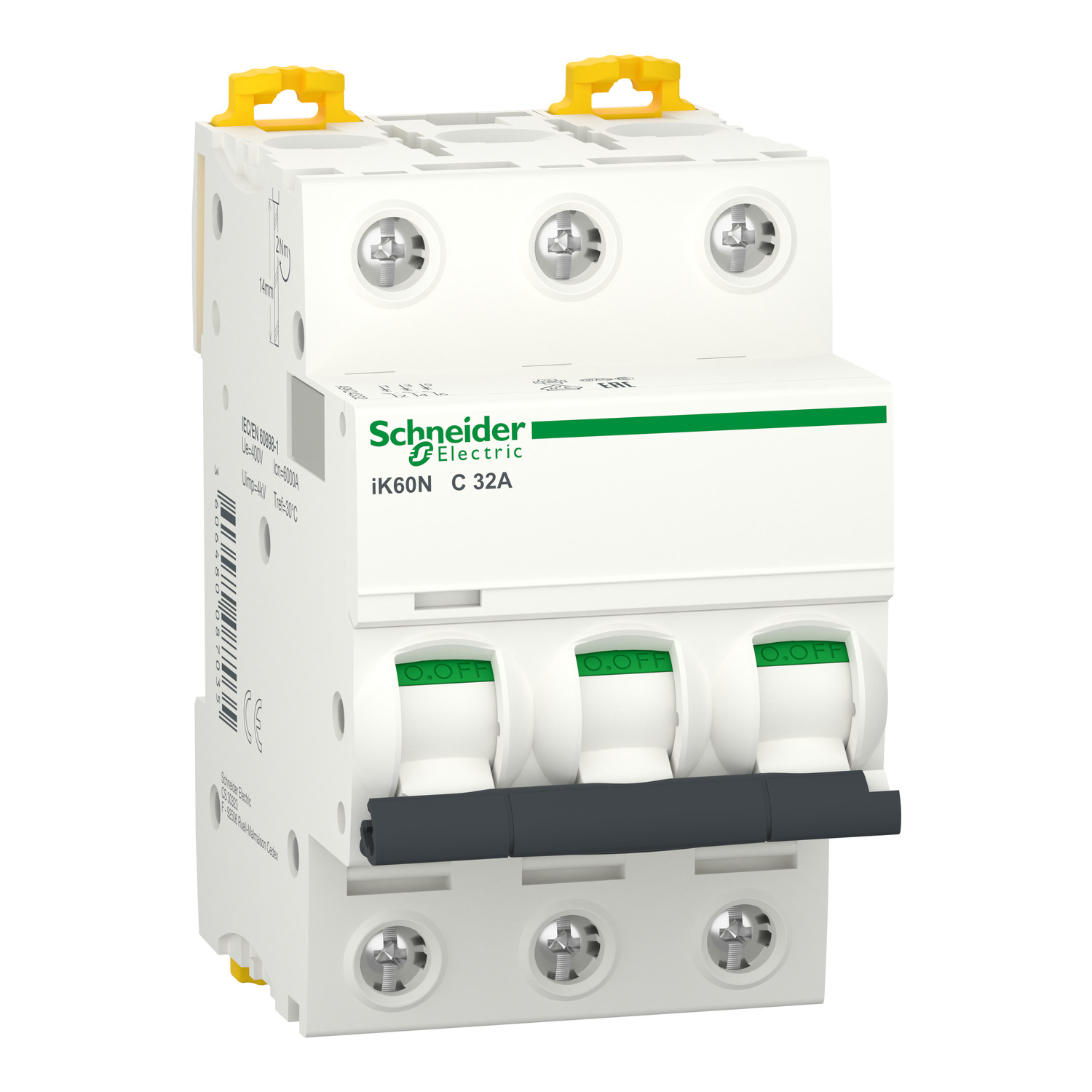 Автоматичний вимикач Schneider Electric Acti9 iK60N 3P тип-C 32А (28679575) Автоматичний вимикач Schneider Electric Acti9 iK60N 3P тип-C 32А (28679575)