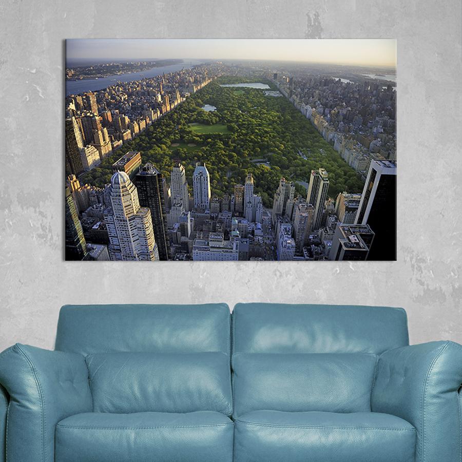 Настінний декор картина на холсті для інтер’єру Центральний Парк у Нью-Йорку 80x54 см (332-1)