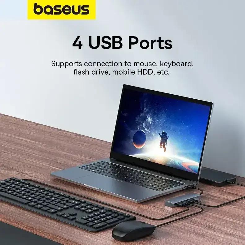 Переходник BASEUS 4 Port Expansion 3.0 4xUSB - фото 5