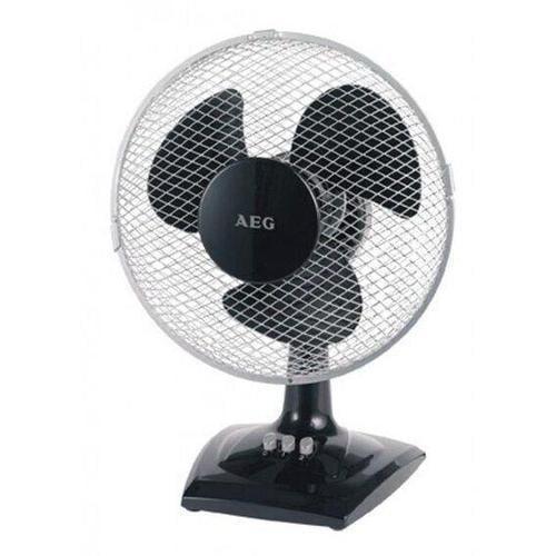Настольный вентилятор AEG VL 5528 23 см с лопастями 2 режима работы Черный (41080)
