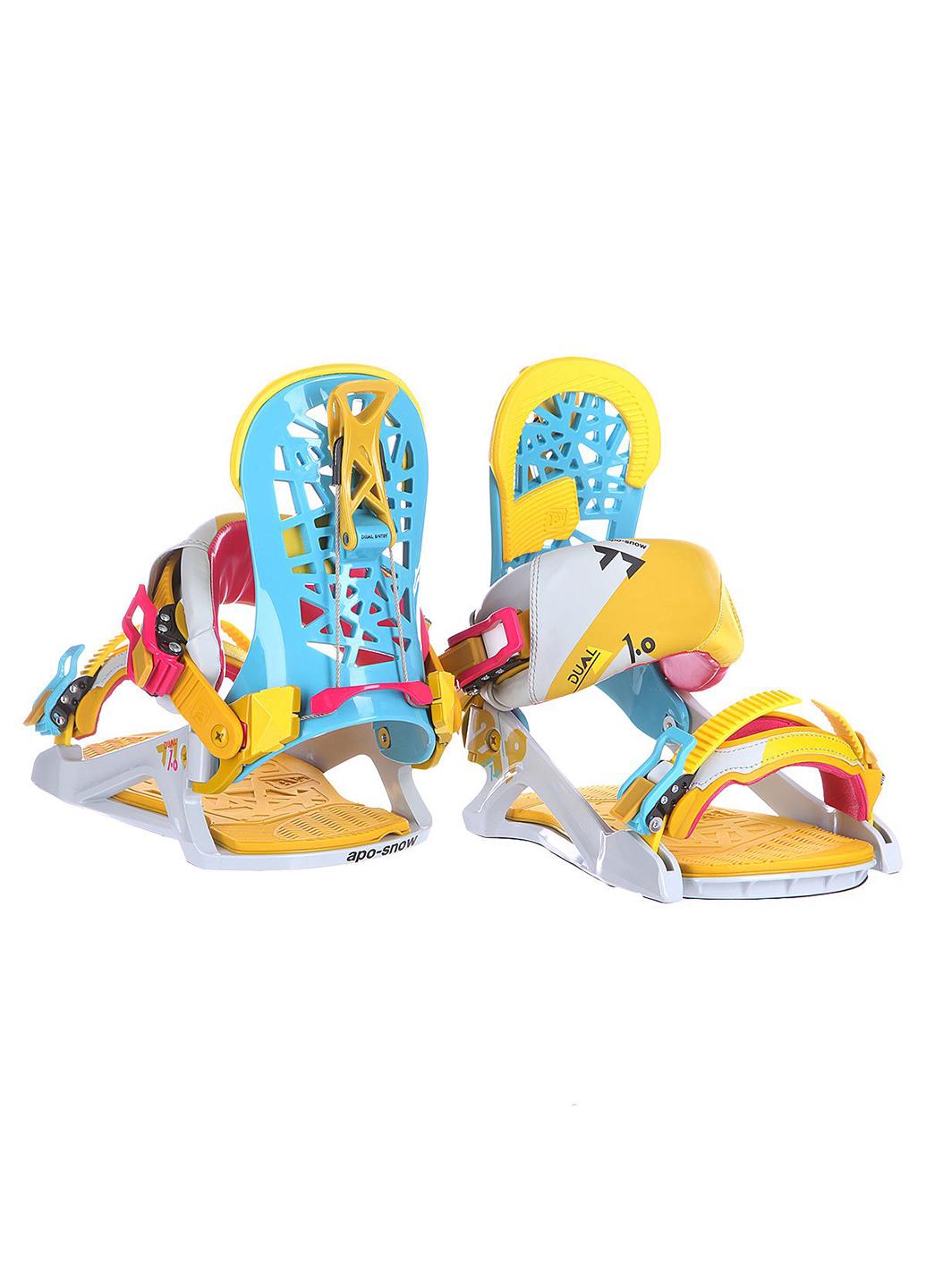 Кріплення для сноуборду APO Dual 1.0 S Acid Chunk Yellow/Pink Blue (APO-ACD1.0) - фото 5