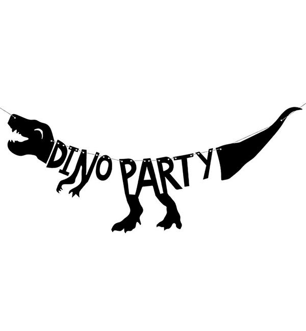 Бумажная гирлянда Dino party 2 м (514529) - фото 1