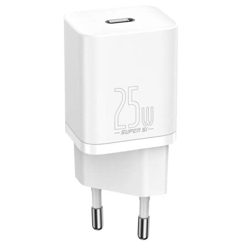 Зарядний пристрій мережевий BASEUS Super Si Quick Charger 1C 25W CCSP Білий (00000058399_2)